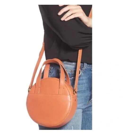 Madewell The Juno Circle Crossbody Bag Orange - Picture 1 of 13